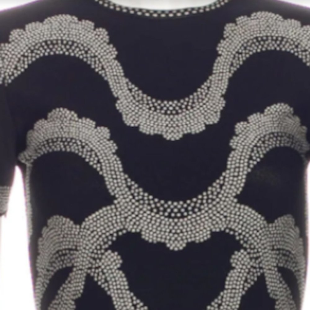 RARE Alexander McQueen Knit Intarsia Dress, Size XS - Picture 4 of 4
